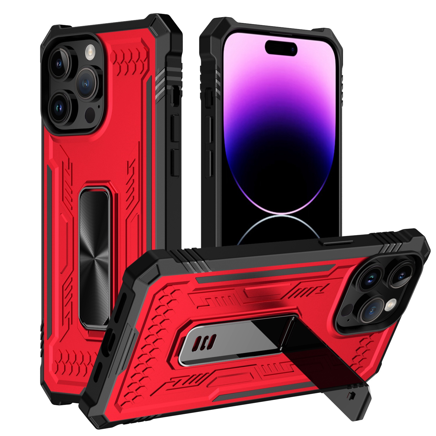 For Apple iPhone 11 (XI6.1) Mighty Zinc Oil Kickstand with UV Oil