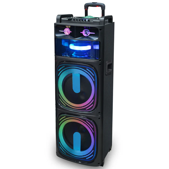 TOPTECH ANGEL-210 Dual 10''Woofer Portable Speaker with Disco Light